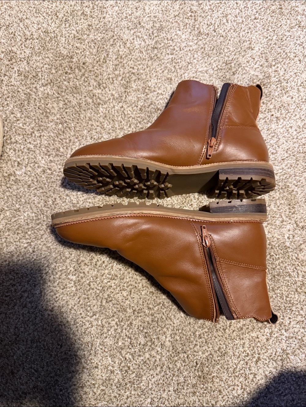 Woman’s Brown Leather Boots - Picture 3 of 8